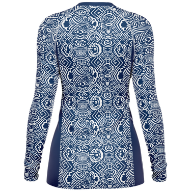 Chokefish™ Long Sleeve Rashguard Maori Woman's Shirt-009